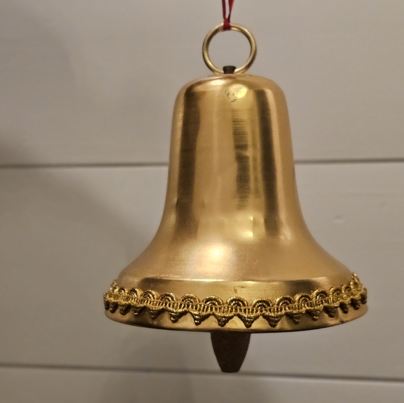 Large vintage gold copper decor bell - Picture 5 of 8